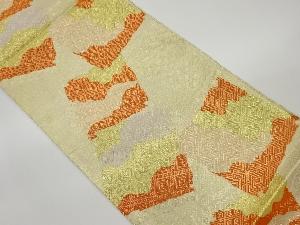 佐賀錦色紙に菱模様織出し袋帯